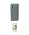 ieg™ Galaxy A02S Kılıf Ahenk Çizgi Serisi - Siyah 20D Premium Cam Ekran Koruyucu