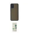 ieg™ Galaxy A02S Kılıf Ahenk Çizgi Serisi - Siyah 20D Premium Cam Ekran Koruyucu