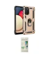 ieg™ Galaxy A02S Kılıf Ahenk Klasik Koleksiyonu - Siyah 20D Premium Cam Ekran Koruyucu