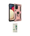 ieg™ Galaxy A02S Kılıf Ahenk Klasik Koleksiyonu - Siyah 20D Premium Cam Ekran Koruyucu