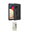 ieg™ Galaxy A02S Kılıf Ahenk Klasik Koleksiyonu - Siyah 20D Premium Cam Ekran Koruyucu