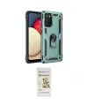 ieg™ Galaxy A02S Kılıf Ahenk Klasik Koleksiyonu - Siyah Mat Seramik Nano Ekran Koruyucu