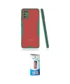 ieg™ Galaxy A02S Kılıf Atlas Asil Serisi - Siyah 5D Eko Cam Ekran Koruyucu