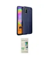 ieg™ Galaxy A02S Kılıf Doruk Klasik Özel Seri - Siyah 20D Premium Cam Ekran Koruyucu
