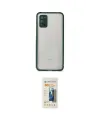 ieg™ Galaxy A02S Kılıf Nova Asil Özel Seri - Siyah 6D Mat Seramik Hayalet Nano Ekran Koruyucu
