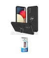 ieg™ Galaxy A02S Kılıf Odak Form Prime - Siyah 5D Eko Cam Ekran Koruyucu
