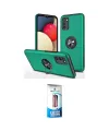 ieg™ Galaxy A02S Kılıf Odak Form Prime - Siyah 5D Eko Cam Ekran Koruyucu
