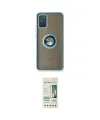 ieg™ Galaxy A02S Kılıf Yörünge Çizgi - Siyah 20D Premium Cam Ekran Koruyucu