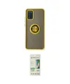 ieg™ Galaxy A02S Kılıf Yörünge Çizgi - Siyah 20D Premium Cam Ekran Koruyucu