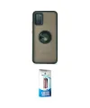 ieg™ Galaxy A02S Kılıf Yörünge Çizgi - Siyah 5D Eko Cam Ekran Koruyucu