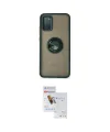 ieg™ Galaxy A02S Kılıf Yörünge Çizgi - Siyah Seramik Nano Ekran Koruyucu