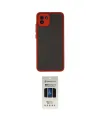 ieg™ Galaxy A03 Kılıf Ahenk Çizgi Serisi - Siyah 5D Hayalet Cam Ekran Koruyucu