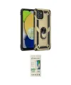 ieg™ Galaxy A03 Kılıf Ahenk Klasik Koleksiyonu - Siyah 20D Premium Cam Ekran Koruyucu