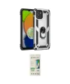 ieg™ Galaxy A03 Kılıf Ahenk Klasik Koleksiyonu - Siyah 20D Premium Cam Ekran Koruyucu