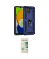 ieg™ Galaxy A03 Kılıf Ahenk Klasik Koleksiyonu - Siyah 20D Premium Cam Ekran Koruyucu