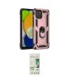 ieg™ Galaxy A03 Kılıf Ahenk Klasik Koleksiyonu - Siyah 20D Premium Cam Ekran Koruyucu