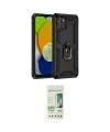 ieg™ Galaxy A03 Kılıf Ahenk Klasik Koleksiyonu - Siyah 20D Premium Cam Ekran Koruyucu