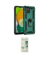 ieg™ Galaxy A03 Kılıf Ahenk Klasik Koleksiyonu - Siyah 20D Premium Cam Ekran Koruyucu