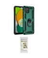 ieg™ Galaxy A03 Kılıf Ahenk Klasik Koleksiyonu - Siyah Mat Seramik Nano Ekran Koruyucu