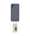 ieg™ Galaxy A03 Kılıf Ahenk Serisi - Siyah 6D Mat Seramik Hayalet Nano Ekran Koruyucu