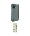 ieg™ Galaxy A03 Kılıf Eksen Doku Prime - Siyah 20D Premium Cam Ekran Koruyucu