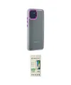 ieg™ Galaxy A03 Kılıf Eksen Doku Prime - Siyah 20D Premium Cam Ekran Koruyucu
