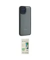 ieg™ Galaxy A03 Kılıf Eksen Doku Prime - Siyah 20D Premium Cam Ekran Koruyucu