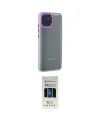 ieg™ Galaxy A03 Kılıf Eksen Doku Prime - Siyah 5D Hayalet Cam Ekran Koruyucu