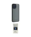ieg™ Galaxy A03 Kılıf Eksen Doku Prime - Siyah 5D Hayalet Cam Ekran Koruyucu