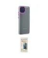 ieg™ Galaxy A03 Kılıf Eksen Doku Prime - Siyah 6D Mat Seramik Hayalet Nano Ekran Koruyucu