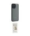 ieg™ Galaxy A03 Kılıf Eksen Doku Prime - Siyah Mat Seramik Nano Ekran Koruyucu