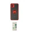 ieg™ Galaxy A03 Kılıf Yörünge Çizgi - Siyah 20D Premium Cam Ekran Koruyucu