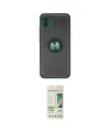 ieg™ Galaxy A03 Kılıf Yörünge Çizgi - Siyah 20D Premium Cam Ekran Koruyucu