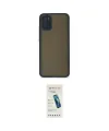 ieg™ Galaxy A03S Kılıf Ahenk Çizgi Serisi - Şeffaf Pasifik Cam Ekran Koruyucu