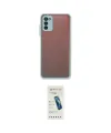 ieg™ Galaxy A03S Kılıf Ahenk Çizgi Serisi - Şeffaf Pasifik Cam Ekran Koruyucu