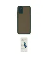 ieg™ Galaxy A03S Kılıf Ahenk Çizgi Serisi - Şeffaf Pasifik Cam Ekran Koruyucu