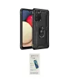 ieg™ Galaxy A03S Kılıf Ahenk Klasik Koleksiyonu - Şeffaf Pasifik Cam Ekran Koruyucu