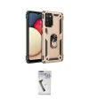 ieg™ Galaxy A03S Kılıf Ahenk Klasik Koleksiyonu - Şeffaf Uv Polymer Nano Ekran Koruyucu