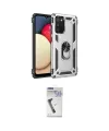 ieg™ Galaxy A03S Kılıf Ahenk Klasik Koleksiyonu - Şeffaf Uv Polymer Nano Ekran Koruyucu