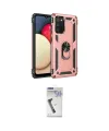 ieg™ Galaxy A03S Kılıf Ahenk Klasik Koleksiyonu - Şeffaf Uv Polymer Nano Ekran Koruyucu