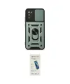 ieg™ Galaxy A03S Kılıf Ahenk Klasik - Şeffaf Pasifik Cam Ekran Koruyucu