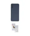 ieg™ Galaxy A03S Kılıf Ahenk Serisi - Siyah Seramik Nano Ekran Koruyucu