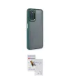 ieg™ Galaxy A03S Kılıf Eksen Doku Prime - Siyah Seramik Nano Ekran Koruyucu