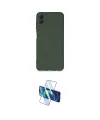 ieg™ Galaxy A04 Kılıf Ahenk Serisi - Siyah 3D Antistatik Cam Ekran Koruyucu