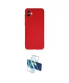 ieg™ Galaxy A04 Kılıf Kozmos Yansıma Özel Seri - Siyah 3D Antistatik Cam Ekran Koruyucu