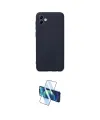 ieg™ Galaxy A04 Kılıf Kozmos Yansıma Özel Seri - Siyah 3D Antistatik Cam Ekran Koruyucu