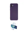 ieg™ Galaxy A04 Kılıf Kozmos Yansıma Özel Seri - Siyah 3D Antistatik Cam Ekran Koruyucu