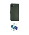 ieg™ Galaxy A04 Kılıf Siluet Işık Serisi - Siyah 3D Antistatik Cam Ekran Koruyucu