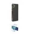 ieg™ Galaxy A04 Kılıf Yankı Serisi - Siyah 3D Antistatik Cam Ekran Koruyucu