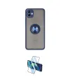 ieg™ Galaxy A04 Kılıf Yörünge Çizgi - Siyah 3D Antistatik Cam Ekran Koruyucu